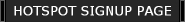 HOTSPOT SIGNUP PAGE
